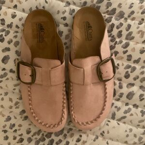 Cliffs by White Mountain Pink Slip-On Loafers with Buckle